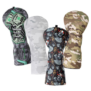 En stock: Funda impermeable de cuero suave bordado para cabeza de driver de golf - Product Image 6