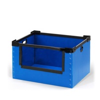 Coroplast creux en PP personnalisé en plastique empilable Corflute Boîte de rangement en tissu PP ondulé Boîte d'organisation de stockage