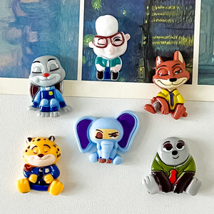 Amuletos de Resina de Zootopia, Perezoso, <span class=keywords><strong>Zorro</strong></span>, Conejo, Tigre, Animales de Dibujos Animados, Decoración DIY - Product Image 3