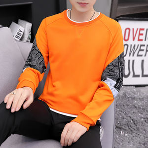 Pull-over homme tendance coréenne, t-shirt à manches longues décontracté, pull basique en velours chaud - Product Image 3