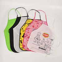 Tabliers jetables résistants à l'eau pour enfants Tablier de peinture d'art non tissé pour enfants DIY pour enfants
