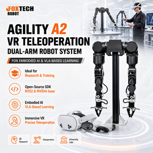 Système de robotique téléopérée à double bras Agility A2 VR, bras robotique IA embarqué, apprentissage basé sur VLA, ROS2, NVIDIA Isaac pour la recherche en IA - Product Image 1