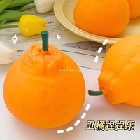 Jouet Squishy Miniature Personnalisé en Forme de Fruit, Balle Anti-Stress en TPR Fraise Pomme, Jouet à Presser pour Enfants, Cadeaux