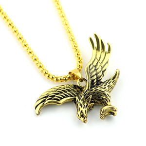 Collar con colgante de Halcón Milenario y águila, colgante de calidad de moda, diseño Hip Hop, de Metal, Vintage, oro antiguo, búho - Product Image 1