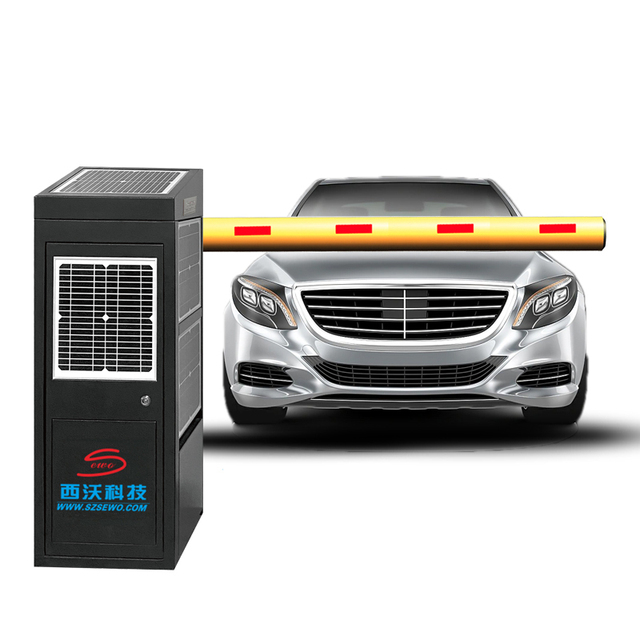 SEWO Solar Powered Parking Boom Barrier Gate for New Energy Parking Lot Access Control Management Equipment
