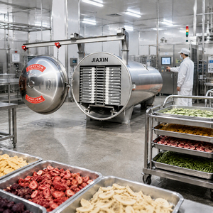 Lyophilisateur industriel, machine <span class=keywords><strong>de</strong></span> lyophilisation, plateaux multicouches en acier inoxydable pour la transformation des fruits, légumes et aliments - Product Image 3