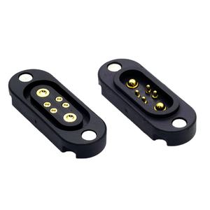 हाई करंट पावर चार्जिंग संपर्क थिम्बल सोखना पुरुष महिला 2+4 चुंबकीय कनेक्टर निर्माता गोल्ड प्लेटेड ब्रास मोलेक्स - Product Image 1