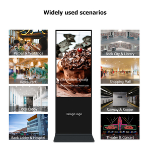 Miễn phí vận chuyển trong nhà màn hình kỹ thuật số tầng đứng TV kỹ thuật số biển kiosk 55 inch LCD Máy nghe nhạc quảng cáo - Product Image 3