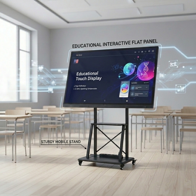 TouchWo 49 Inch Android 13 Interactive Flat Panel Display 10 Point Capacitive Touch Screen for Conference Room Education