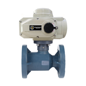 Vanne à boisseau sphérique motorisée à régulation PICV 0-10VDC, PN16 2 pouces, 220V AC, avec brides, en UPVC, CPVC, FRPP, PPH, PVDF, EQ20 - Product Image 3