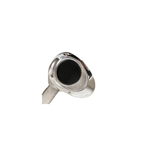 S925 Sterling Silver Plated Women's INS Style <b>Ring</b> Adjustable <b>Opening</b> Geometric Pattern Agate Piece Korean Version Niche Design - Product Image 3