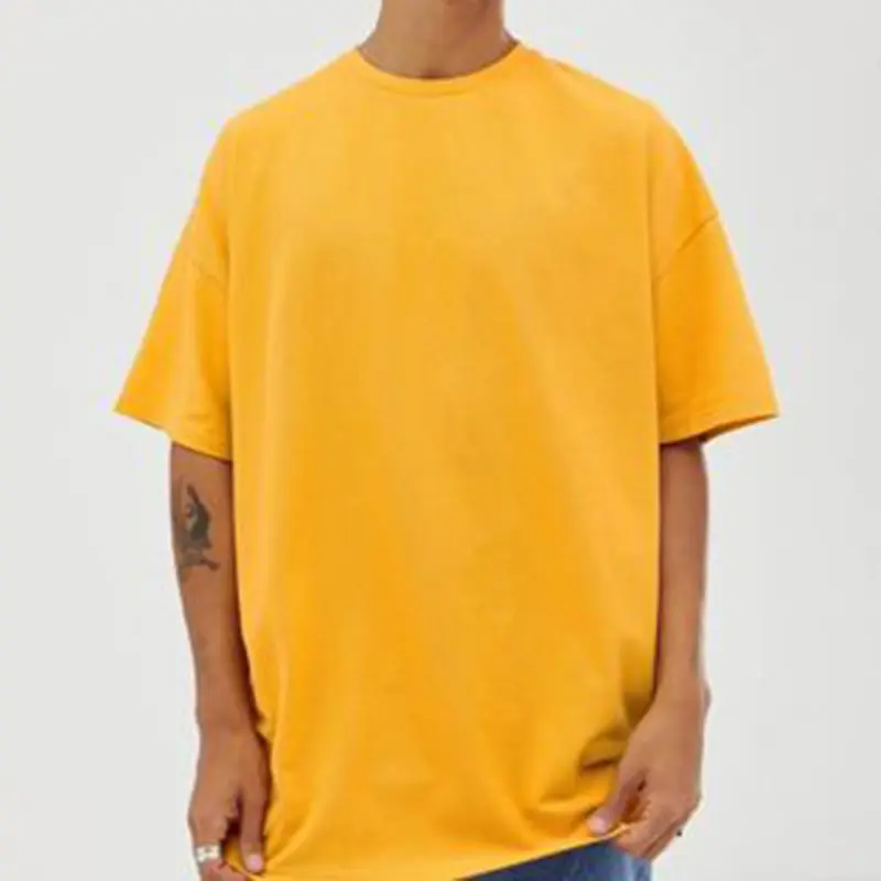 의류 제조 업체 사용자 정의 새로운 멀티 컬러 컷 및 바느질 무거운 무게 면 남성 대형 티셔츠