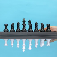 Jeu d'échecs magnétique personnalisé pour enfants - Design pliable portable en ABS, réutilisable, idéal pour les fêtes de Noël