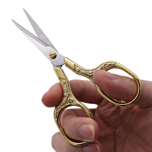 Mini Tijeras de Bordado de Acero Inoxidable con Recubrimiento de Color Vintage para Punto de Cruz, Manualidades y Uso Doméstico - Product Image 2