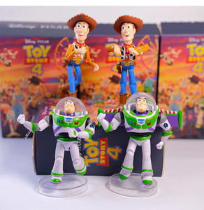 Figurines semi-articulées - Buzz Lightyear Woody Voiture - Ensemble avec articulations mobiles, ornements de personnages de dessins animés à collectionner - Product Image 1