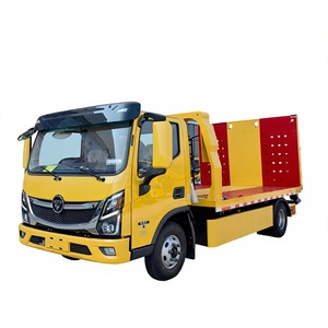 Camión de Remolque con Plataforma Plana de 4.5 Toneladas 4x2, Remolque Ligero con Bandeja Inclinable para <span class=keywords><strong>2</strong></span> Autos, para Rescate en Carretera - Product Image 1