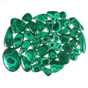Wholesale Lot of Natural Malachite Cabochon Green Healing Gemstone Hand Polished Mixed Shapes For Silver Pendant Jewelry Making - Product Image 1