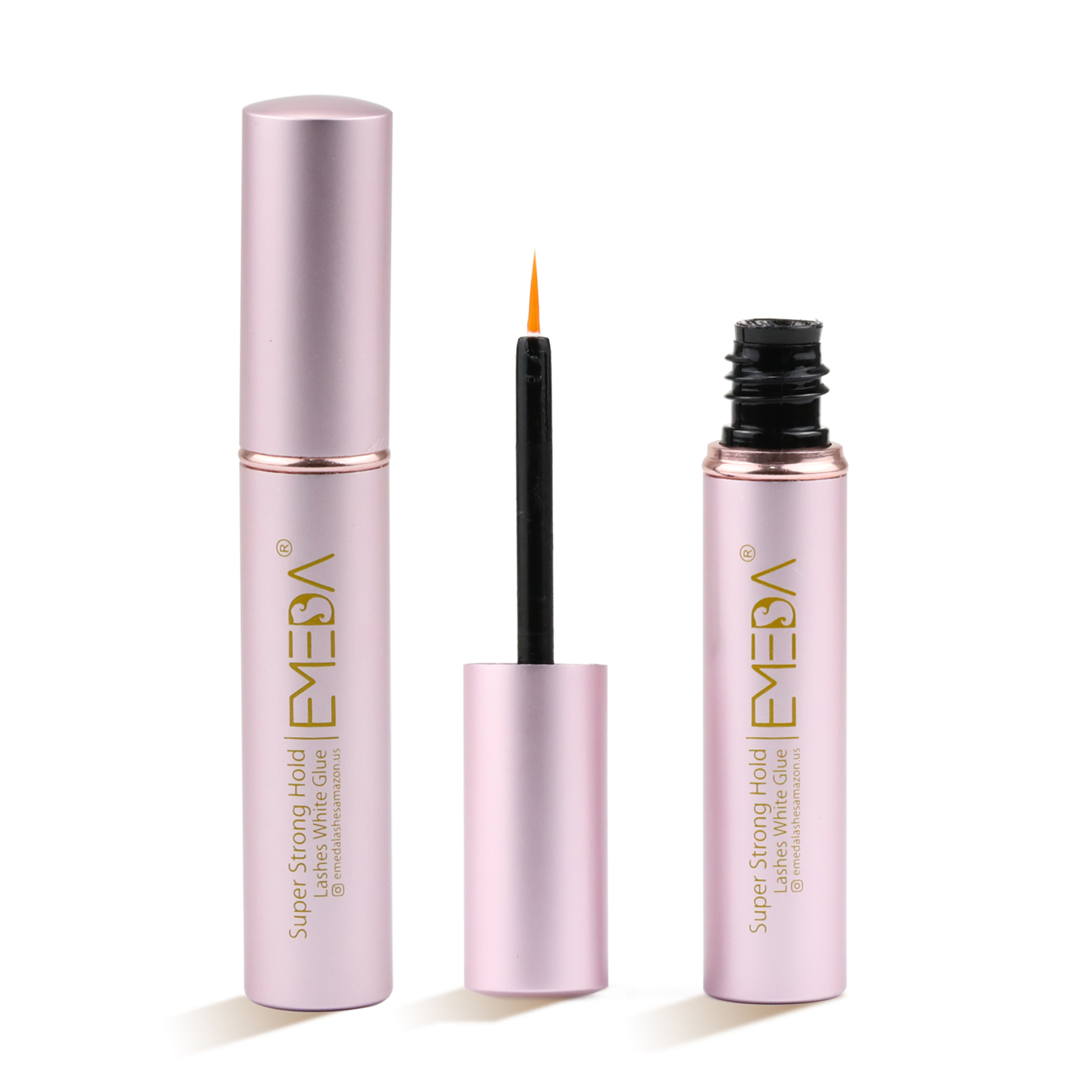 Colle blanche en aluminium bouteille rose 5ML