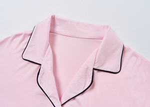 Pigiami estivi in bambù a <span class=keywords><strong>manica</strong></span> <span class=keywords><strong>corta</strong></span> <span class=keywords><strong>da</strong></span> donna Super confortevoli 2 pezzi Set <span class=keywords><strong>da</strong></span> <span class=keywords><strong>notte</strong></span> in bambù - Product Image 2