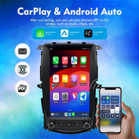 Pantalla de Coche Estilo Tesla de 13.8 Pulgadas con Soporte para FM, Carplay, Mirror Link, WiFi Integrado, Reproductor de DVD para Coche con Bluetooth para Nissan 370Z 2008-2019