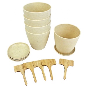 Fournitures de jardinage Jardinières en <span class=keywords><strong>bambou</strong></span> écologiques Pot de fleurs de table en fibre <span class=keywords><strong>pour</strong></span> plantes Jardinières - Product Image 6