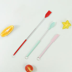 Lot de spatules télescopiques en silicone et cuillères à soupe, réglables et réutilisables, avec pinceau à huile – Vente en gros - Product Image 6