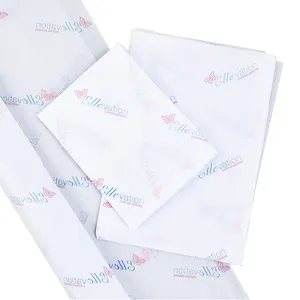 Luxury Personalized Logo Printing Wrap Thin Paper Print 2 Colors Wrapping Tissue Paper For Shoes Clothing Gift