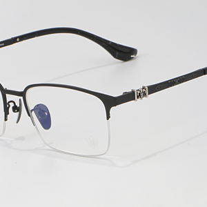 <span class=keywords><strong>Gafas</strong></span> Clásicas y Versátiles de Media Montura, Color Negro Mármol, con Graduación Óptica Multifocal, Marca de Lujo, Calidad Superior - Product Image 6