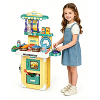 AJB Jouets éducatifs en plastique pour enfants, jeux de maison, cuisine, jouets alimentaires pour enfants