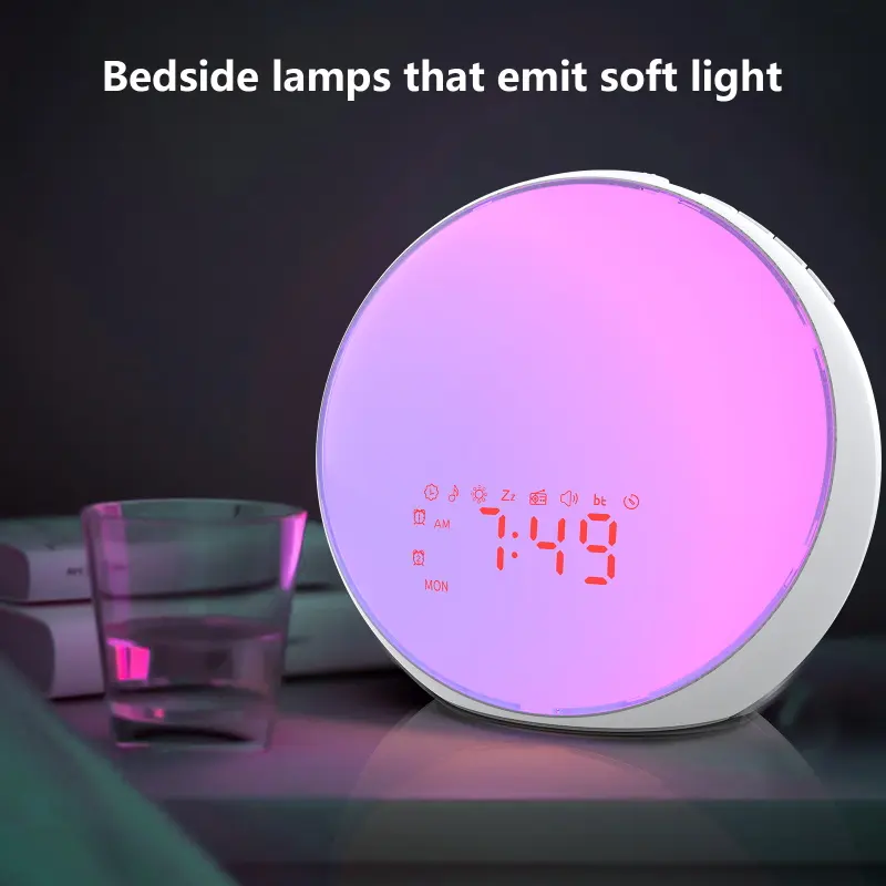 Großhandel Hot Sales Led Stimmungs lichter und Sonnenaufgang Simulation Wake Up Smart Wake Up Nachtlicht