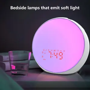 Atacado Hot Sales Led Mood Lights E Sunrise Simulação Wake Up Smart Wake Up Night Light