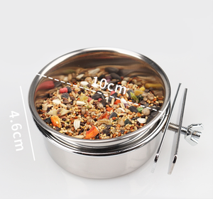 Cage d'alimentation suspendue en acier inoxydable pour chien, idéale pour la nourriture, les animaux domestiques, chiot, oiseaux et lapin - Product Image 5