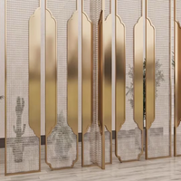 Séparation d'entrée d'écran moderne en acier inoxydable or rose conception creuse de treillis étanche pour la décoration de la maison diviseur de pièce de porche