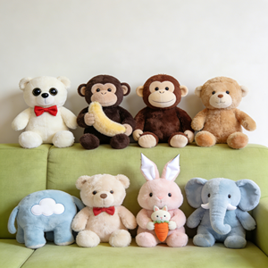 โปรโมชั่นสุดคุ้ม ตุ๊กตาสัตว์ขนาด 8 นิ้ว ของเล่นตุ๊กตาสำหรับเครื่องคีบตุ๊กตา ของเล่นตุ๊กตาคุณภาพสูง - Product Image 1