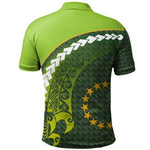 Chemises polo à manches courtes personnalisées des îles Cook en vrac, imprimé tribal de <span class=keywords><strong>tatouage</strong></span> de <span class=keywords><strong>tortue</strong></span>, polyester, séchage rapide, taille plus - Product Image 2