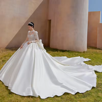 Mori Lee 89521 Pointed Train Fringe Sleeve Illusion Side