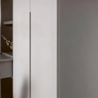 Ensemble moderne et intégré rose pour chambre et bureau à domicile avec lit, bureau, étagères LED et armoire multifonctionnel