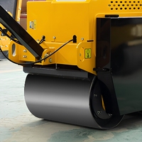 Rouleau compresseur autoporté KAPURO S600A 30kN 75Hz Honda GX270, poids de travail 530kg, rayon de braquage court