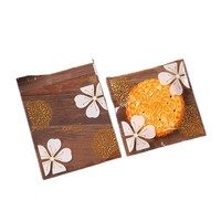 Sacs OPP transparents personnalisés à fermeture autocollante pour emballages de desserts faits main, flocons de neige, nougat, lait, dattes, gâteaux de lune, biscuits et bonbons