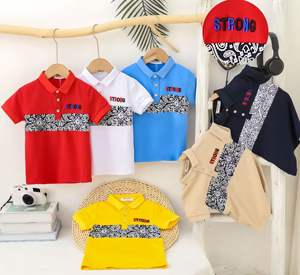 사용자 정의 소년 폴로 티셔츠 셔츠 모델 CAF065 세 2-6 년 짧은 소매 여름 캐주얼 스타일 승화 2.08 달러 - Product Image 5