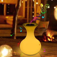 Lampes de nuit LED en promotion, haut-parleur BL LED, lumières décoratives LED, haut-parleur musical en forme de vase, lumière musicale pour fête, mariage, Noël