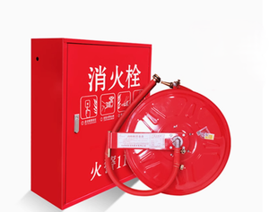 Boîte à hydrant d'incendie 65cm x 24cm x 80cm en acier au carbone, équipement de lutte contre l'incendie durable, armoire rouge de rangement - Product Image 2