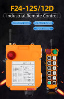 Telecrane F24-8D 433mhz, Control Remoto Inalámbrico de 12 Botones para Grúa Industrial