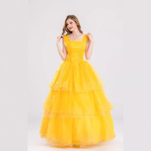 Disfraz de Princesa de Cuento de Hadas para Mujer, Estilo Elegante, Conjunto Completo, Tela de Poliéster, para Halloween, Eventos, Cosplay, Fiestas - Product Image 2