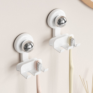 Suction Cup Toothbrush Holder Wall Mounted No Drill Bathroom Electric Toothbrush Drainer Rectangular Easy To Clean - Product Image 4