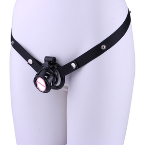 FRRK-271 Cage à pénis en résine ABS avec tube en métal/silicone, dispositif de chasteté pour pénis, dispositif de restriction du pénis pour la pratique BDSM, retenue de l'orgasme pour hommes - Product Image 5
