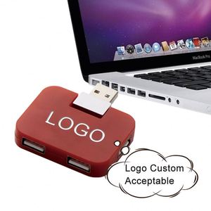 Promotion : Hub USB 4 ports haute vitesse personnalisé avec logo pour ordinateurs portables – Design mini carré, accessoire numérique, cadeau - Product Image 2
