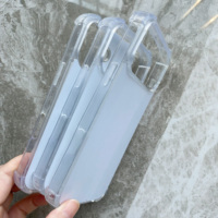 Coque de téléphone transparente antichoc en TPU 2D pour sublimation, compatible avec iPhone 13, 13 Pro, 11, 14 Pro, 15 Plus, 16 Pro Max, 17 Air, 17 Pro Max