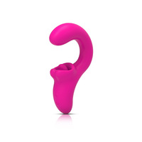 Explosiver Zungen-Vibrator, Biegbarer Frauen-Masturbator, Tragbares Erwachsenen-Sexspielzeug, G-Punkt-Klitoris-Stimulator mit Druckknopf, USB