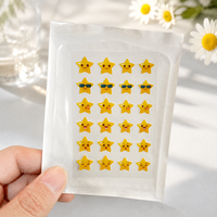 Patchs anti-acné hydrocolloïdes personnalisés en forme d'étoiles jaunes mignonnes (24 pièces) pour le traitement des boutons – Marque privée